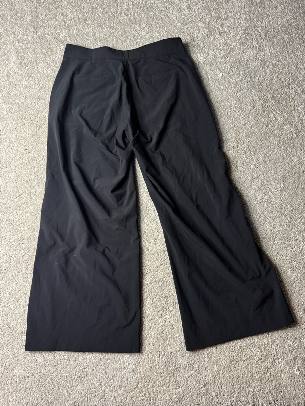 Athleta Black Wide-Leg Ankle Crop Pants - Picture 2 of 10